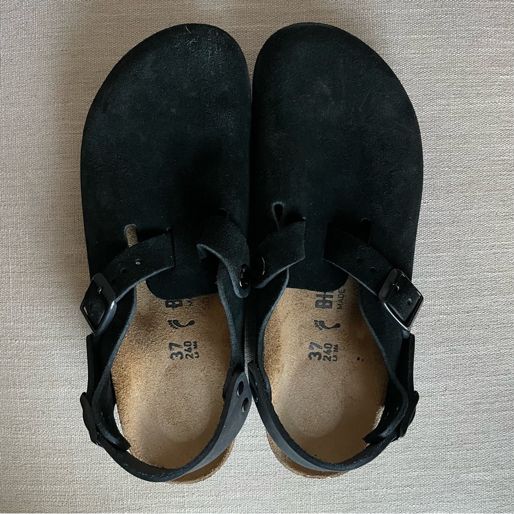 Birkenstock - Tokio II - Suede Leather Black